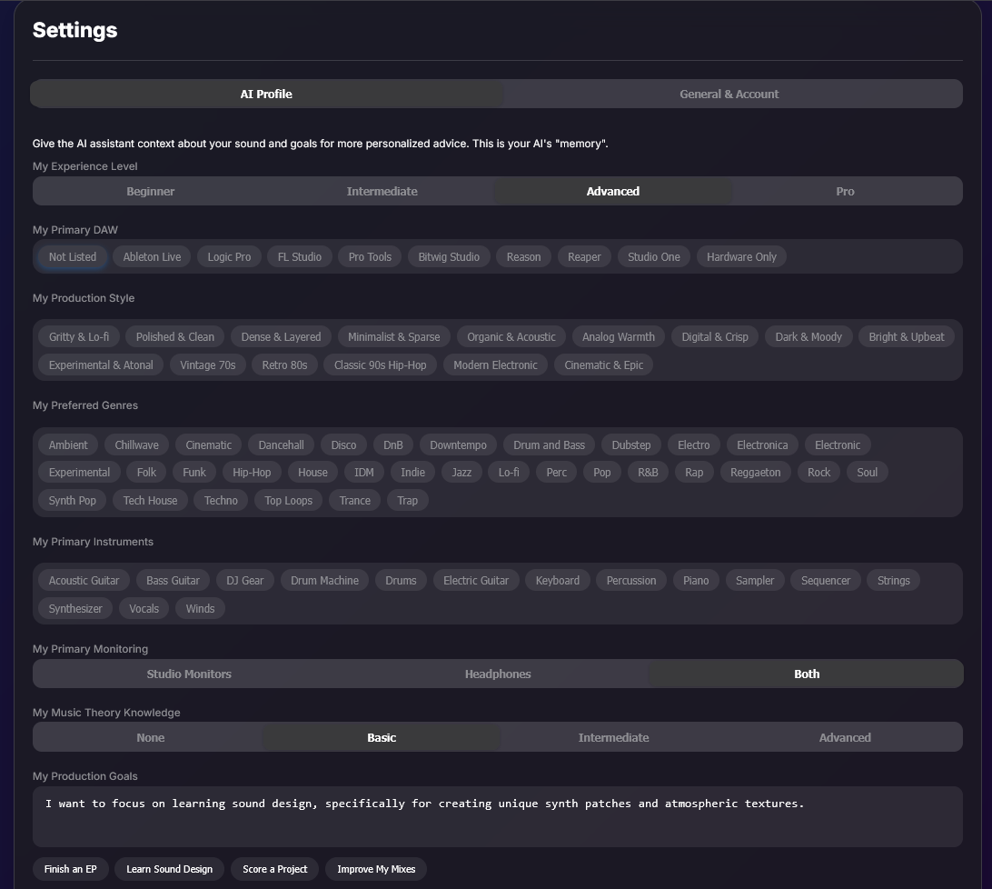 Screenshot of GearPlug's AI customization interface